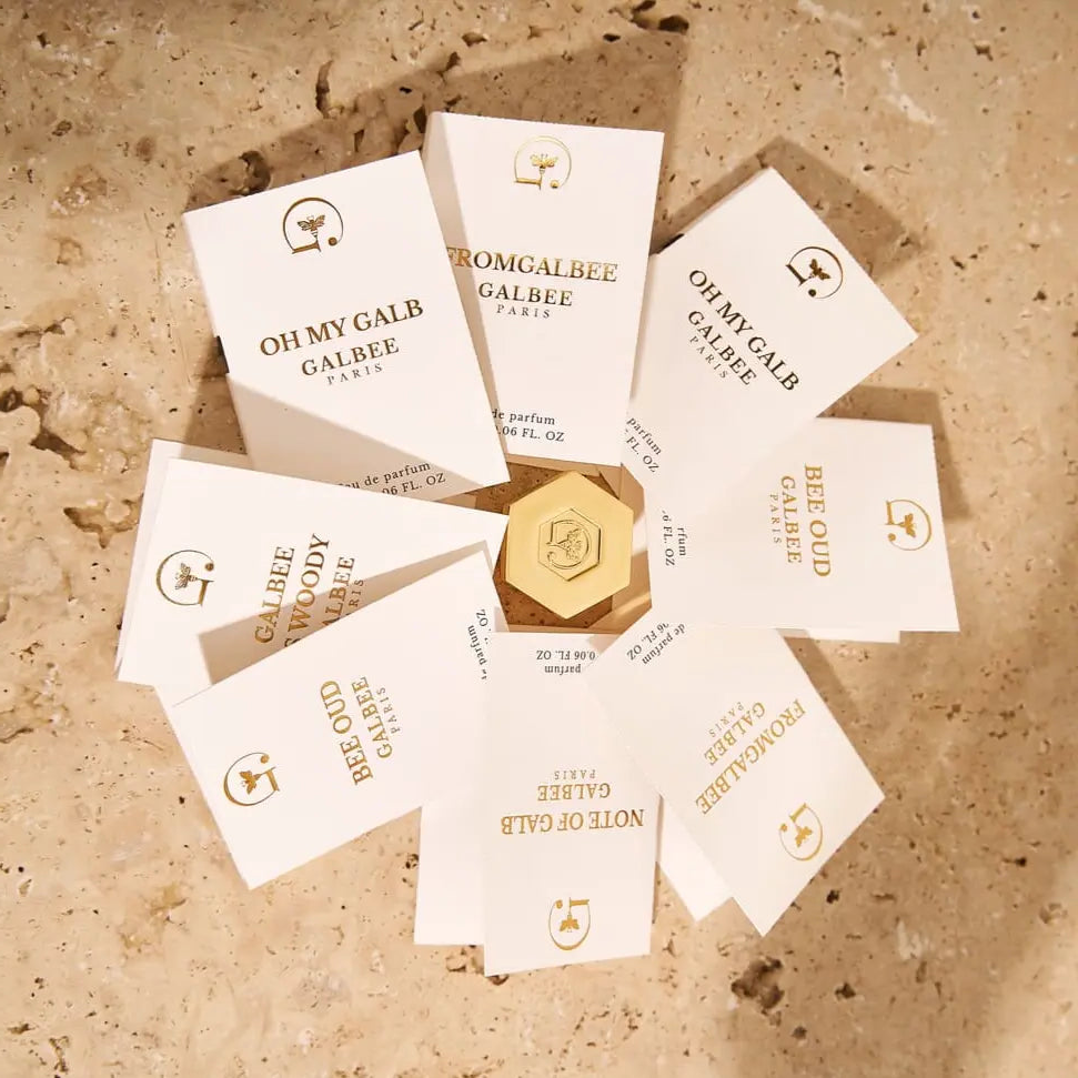 Set d’échantillons GALBEE Parfums Paris – Découvrez votre parfum signature Galbee